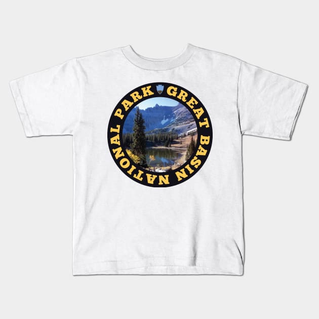 Great Basin National Park circle Kids T-Shirt by nylebuss